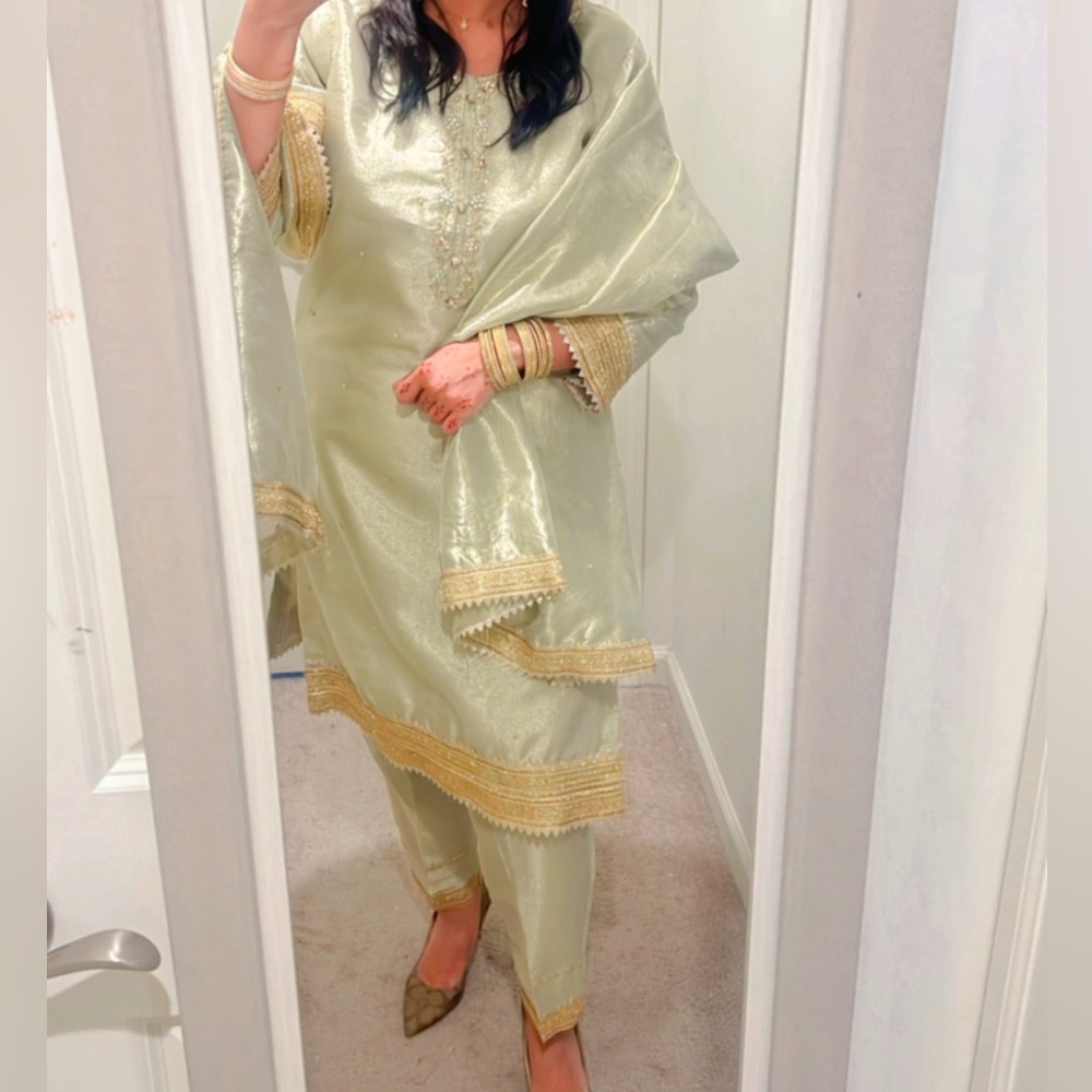 Indian Pakistani EID / WEDDING - 3 PIECE KURTA SALWAR SUIT